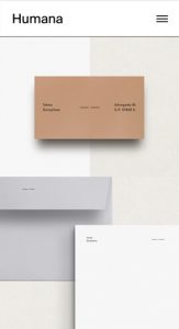 Print Design Semplice Examples, Humana Studio