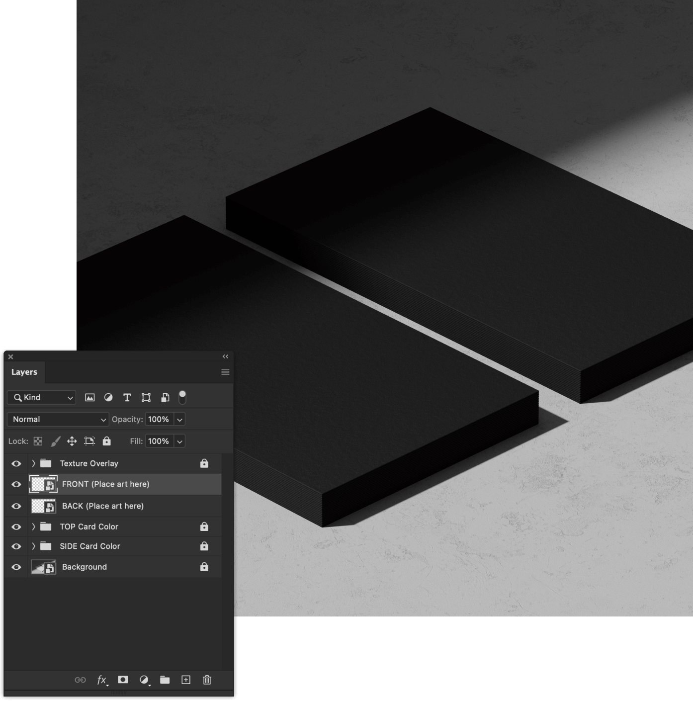 Black Business Card | Semplice Supply